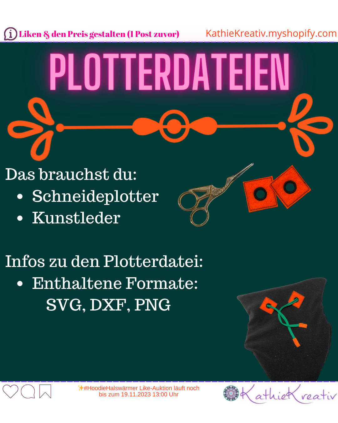 SM: Bundle: HoodieHalswärmer - 5in1 Schnittmuster + Plotterdatei + Lizenz