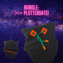 Laden Sie das Bild in den Galerie-Viewer, SM: Bundle: HoodieHalswärmer - 5in1 Schnittmuster + Plotterdatei + Lizenz