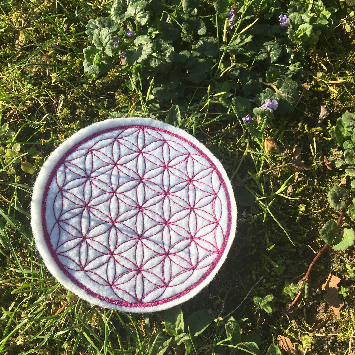 Patch: Blume des Lebens 10cm (Filz)