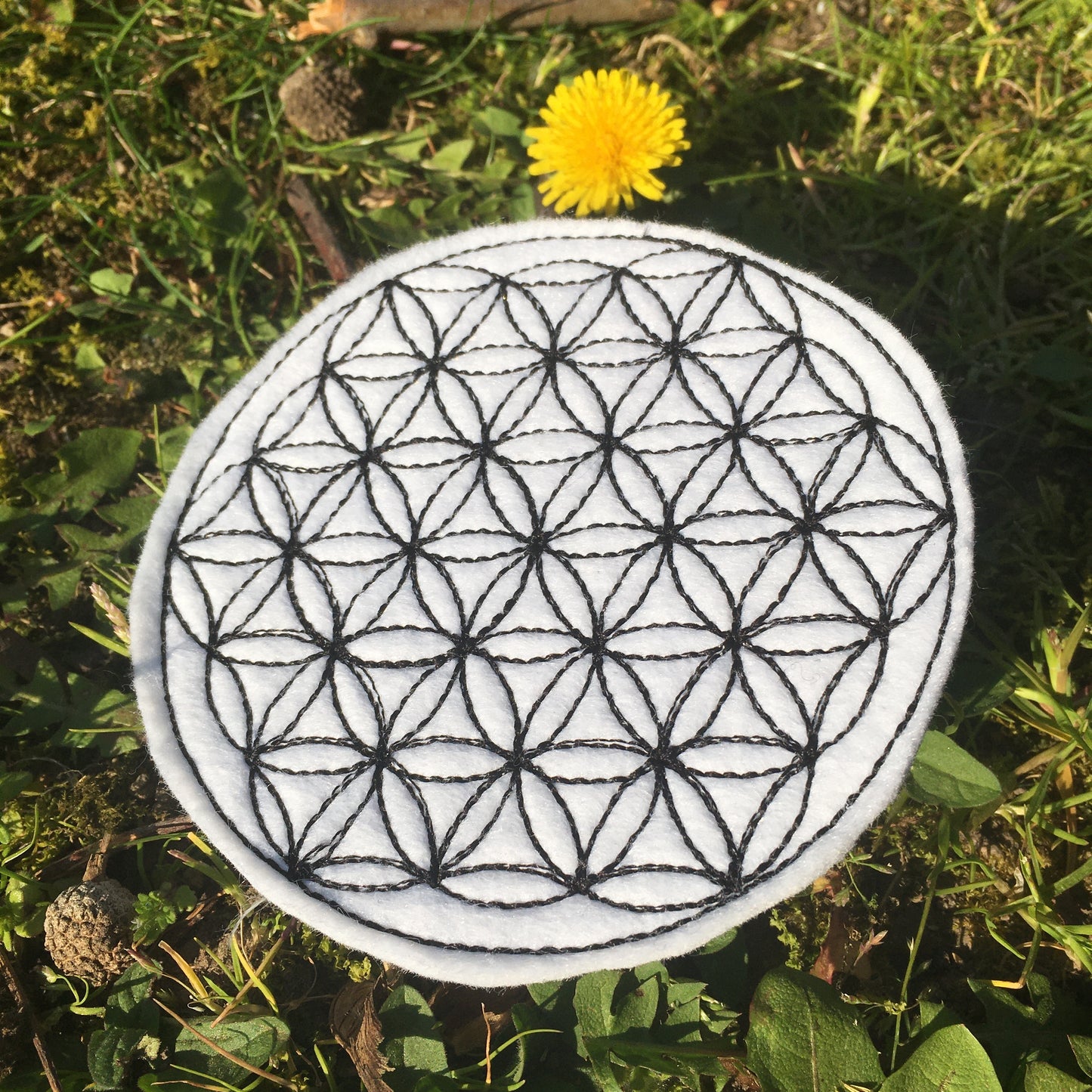Patch: Blume des Lebens 10cm (Filz)