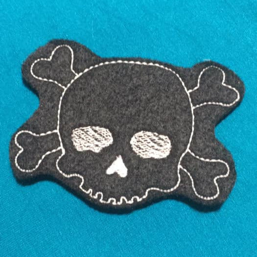 SD: Mini Totenkopf mit Knochen 10er