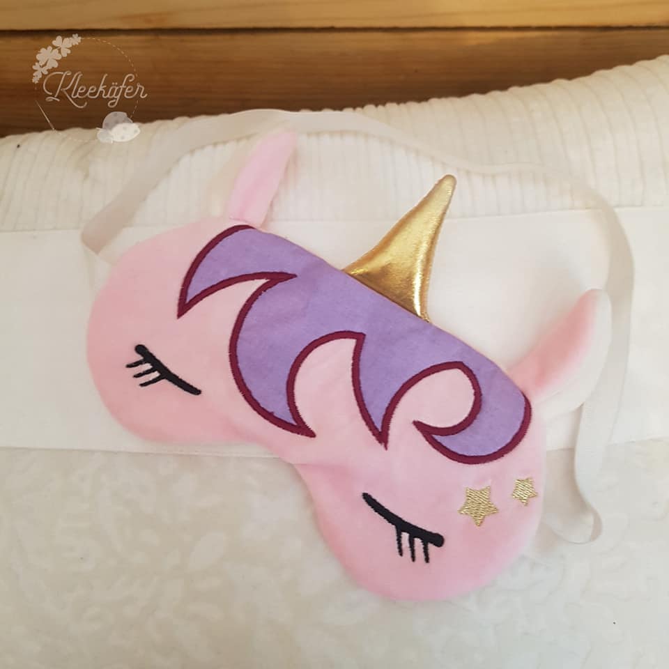 SD: Schlafmaske Einhorn ITH 20er
