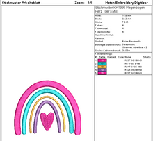 Laden Sie das Bild in den Galerie-Viewer, SD: Regenbogen Herz 10er
