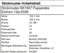 Laden Sie das Bild in den Galerie-Viewer, SD: Einhorn Rakete 13er