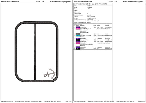 SD: (Set) ITH Etui Anker + Blanko