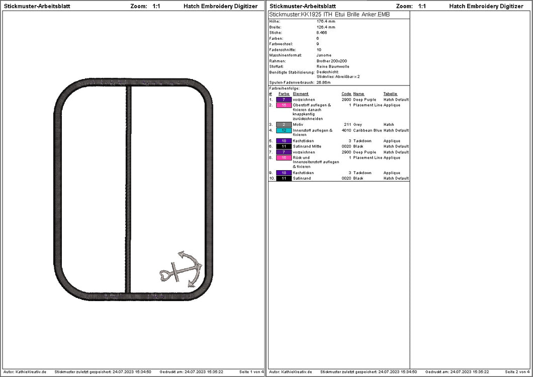 SD: (Set) ITH Etui Anker + Blanko