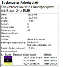 Laden Sie das Bild in den Galerie-Viewer, SD: Frauenparkplatz mit Besen 24er