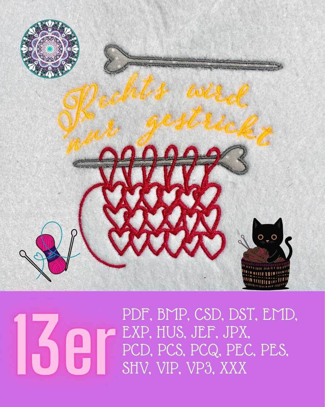 Freebie: Rechts wird nur gestrickt