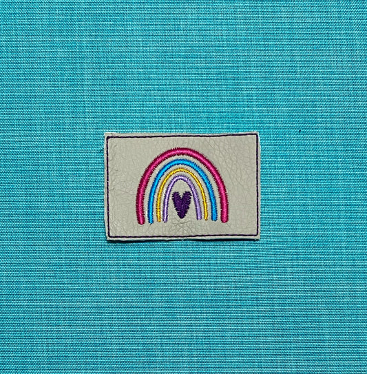 SD: Regenbogen Herz - Mini Label - 6er