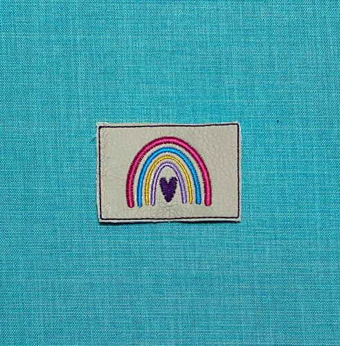 SD: Regenbogen Herz - Mini Label - 6er