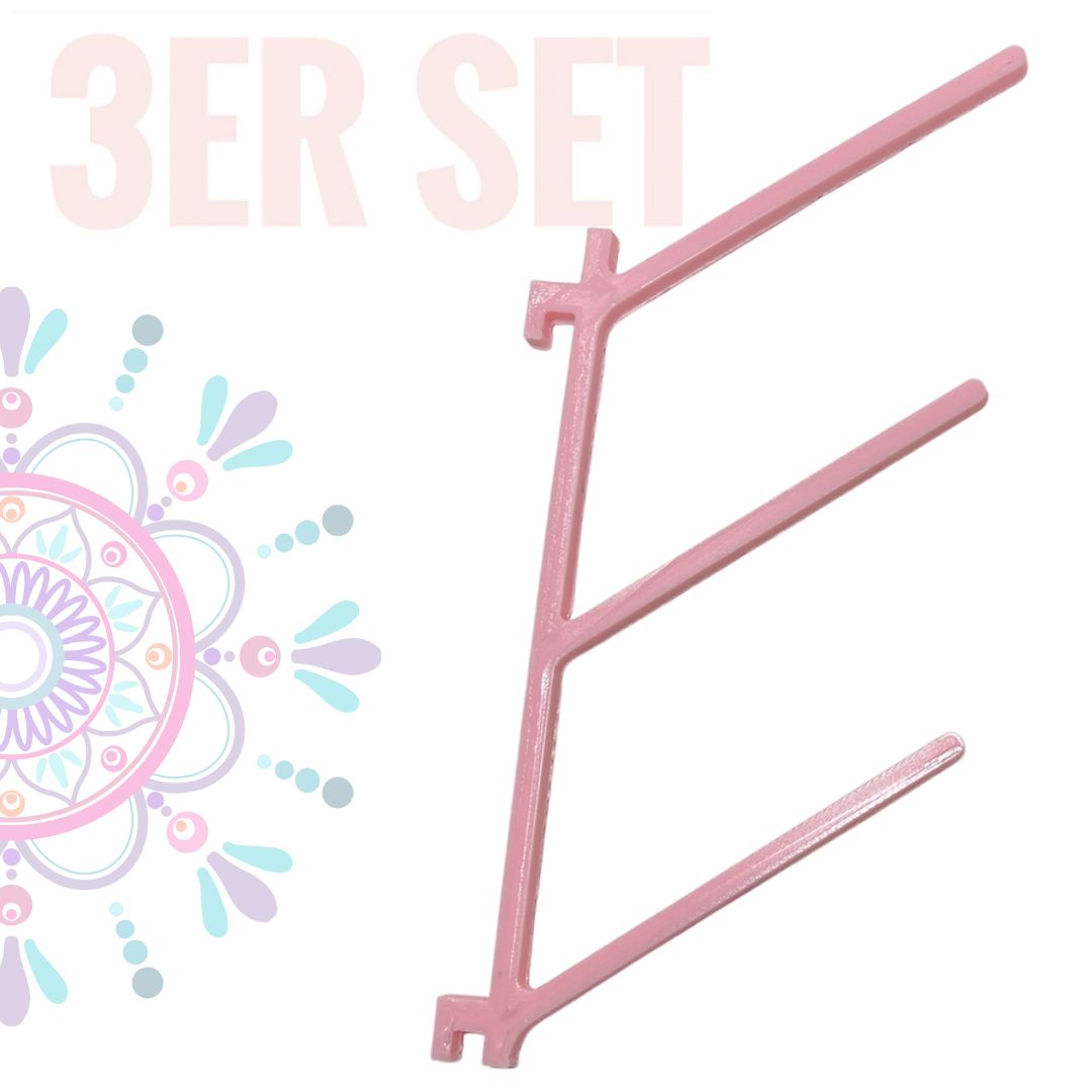 3D: (3erSet) Stickgarnrollenhalter 3er