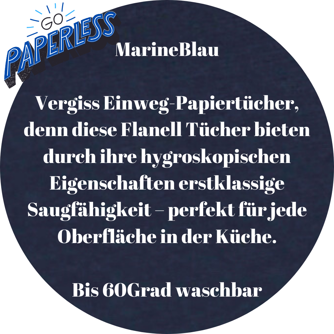 Küchenrolle waschbar 6er-Set FARBE WÄHLBAR (20x20cm) + Spende