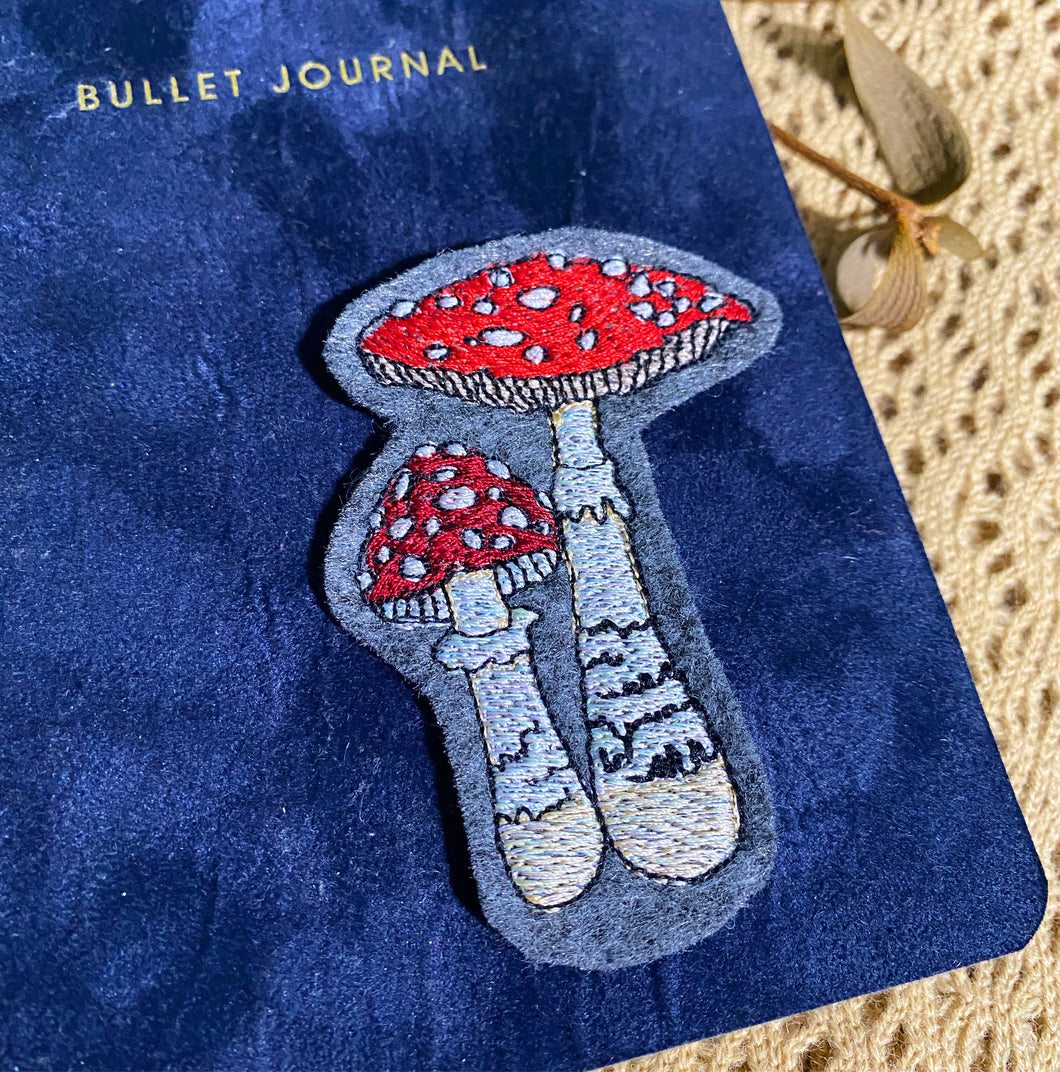 Patch: Fliegenpilz Amanita 9cm (Filz)