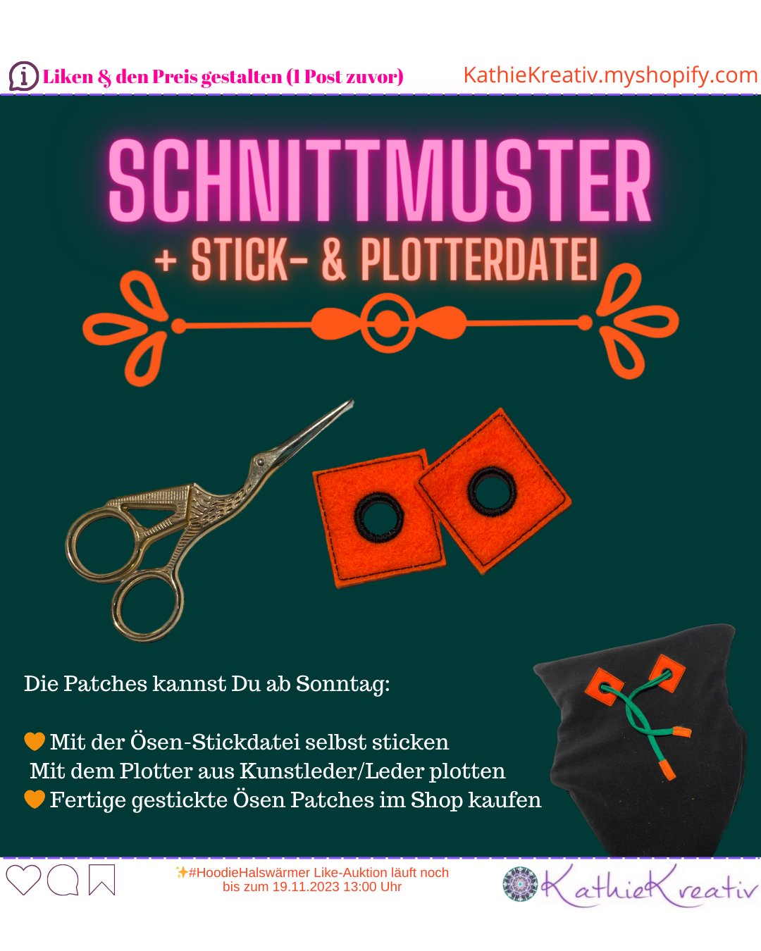 SM Bundle: HoodieHalswärmer - 5in1 Schnittmuster + Stickdatei (ohne Lizenz)