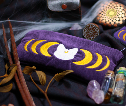 🌙🐱💜 MoonCat Tasche mit Reißverschluss