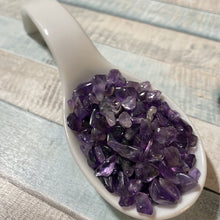 Laden Sie das Bild in den Galerie-Viewer, BioBaumwolle Augenkissen UNIKAT mit Amethyst &amp; Lavendel (AK6)