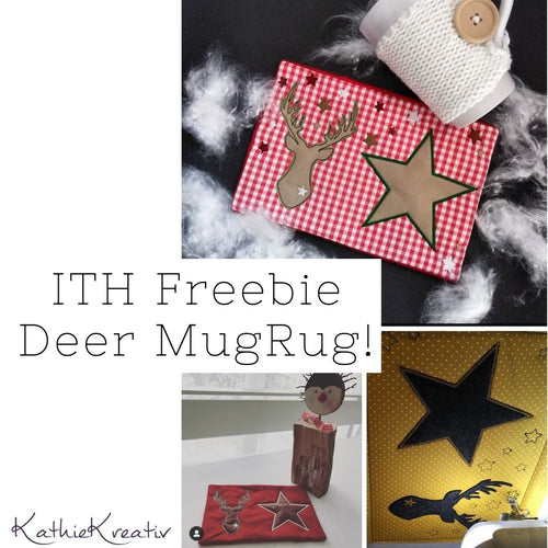 Freebie: Deer MugRug