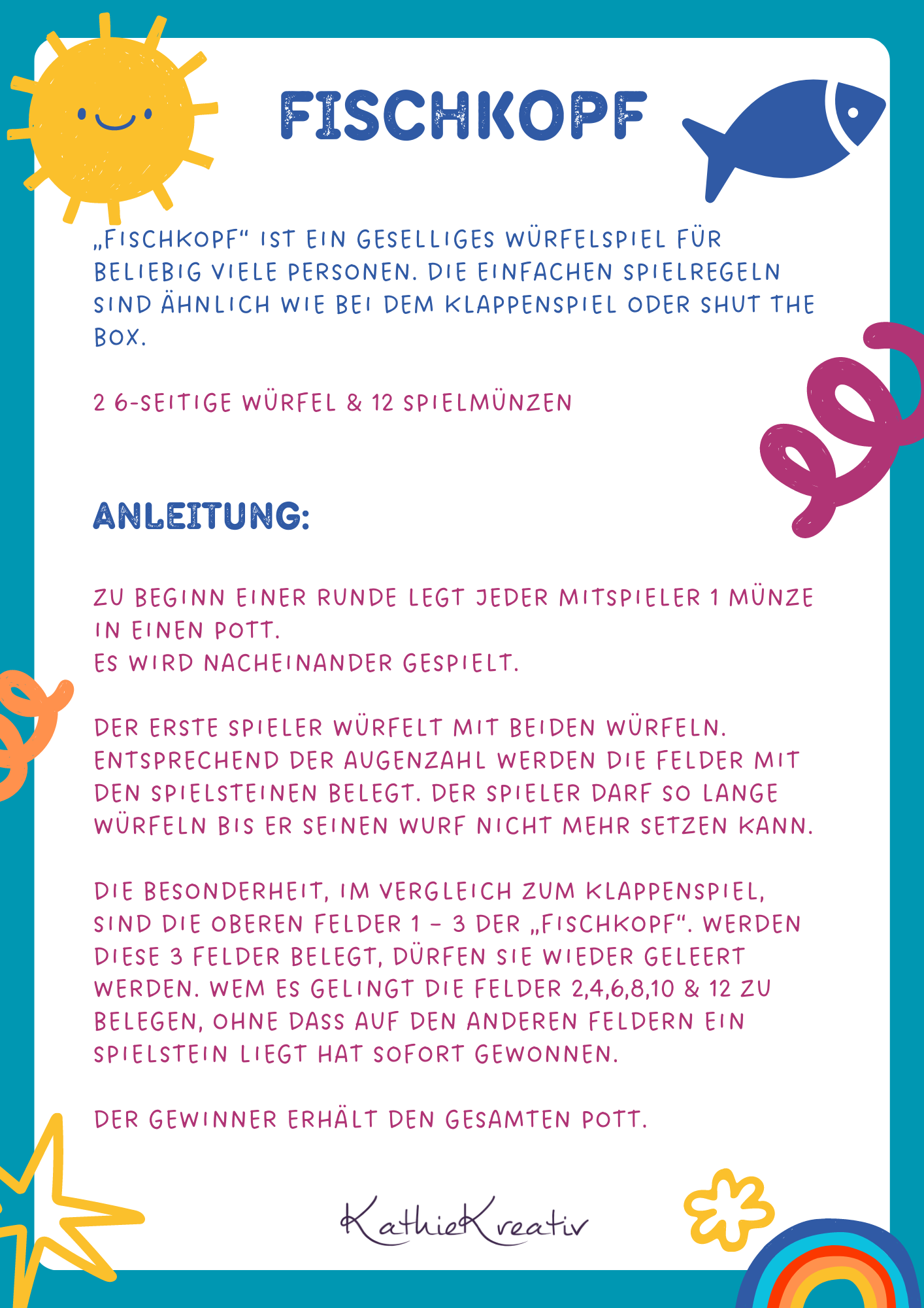 SD: Spiel - Fischkopf 20er