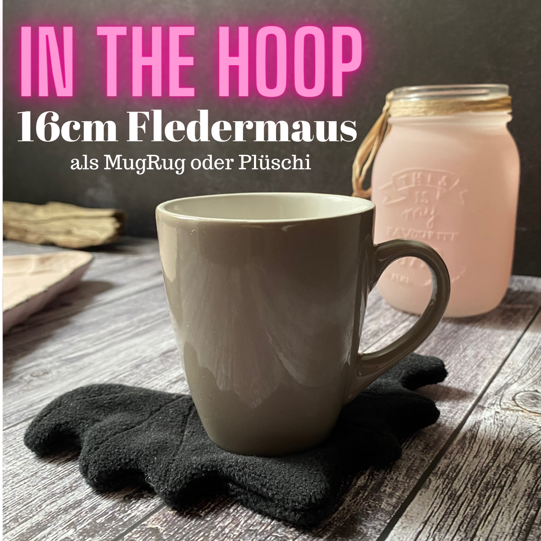 SD: (SET) Fledermaus - Mugrug + Plush ITH  - 16er