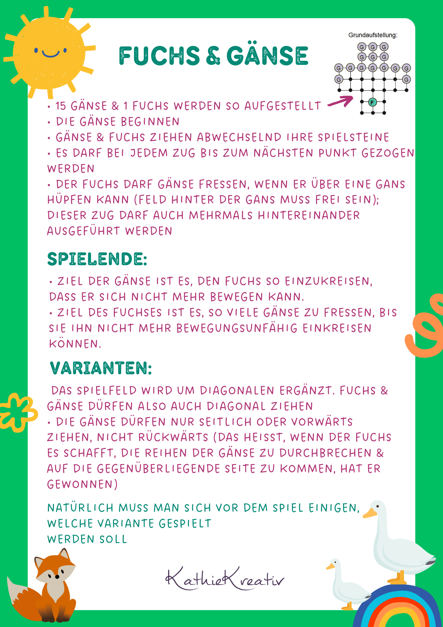 SD: Spiel - Fuchs & Gänse 15er