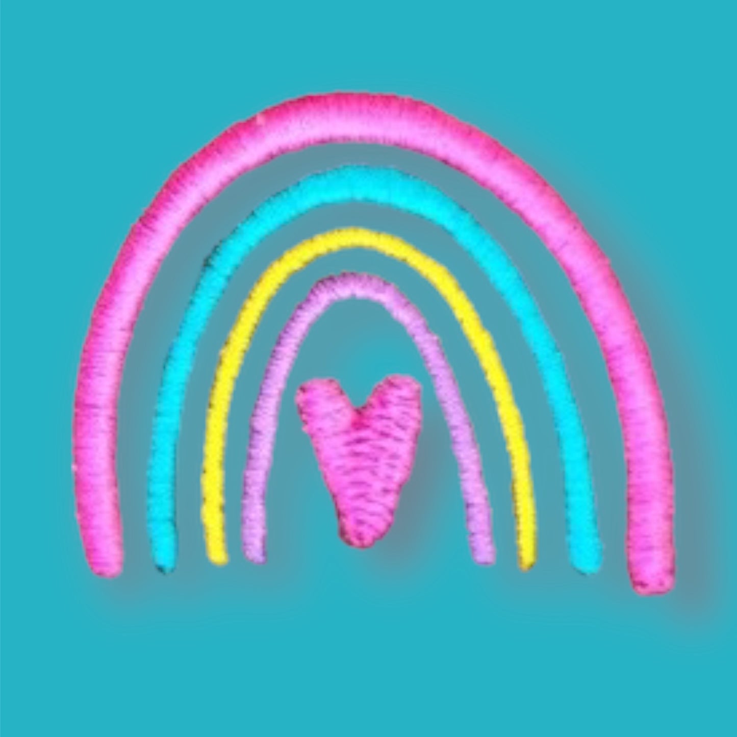 SD: Regenbogen Herz 4er