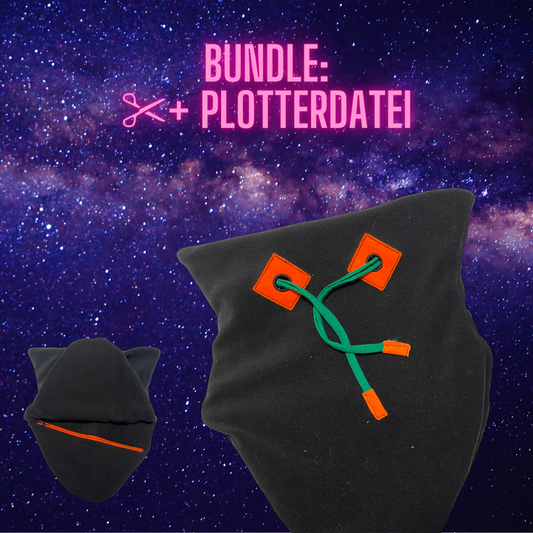 SM: Bundle: HoodieHalswärmer - 5in1 Schnittmuster + Plotterdatei + Lizenz