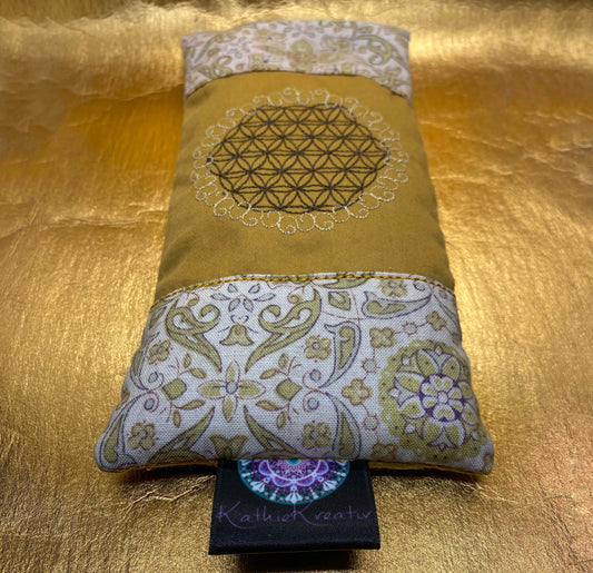 🕉️ Augenkissen mit Amethyst, Bergkristall (AK7-1)