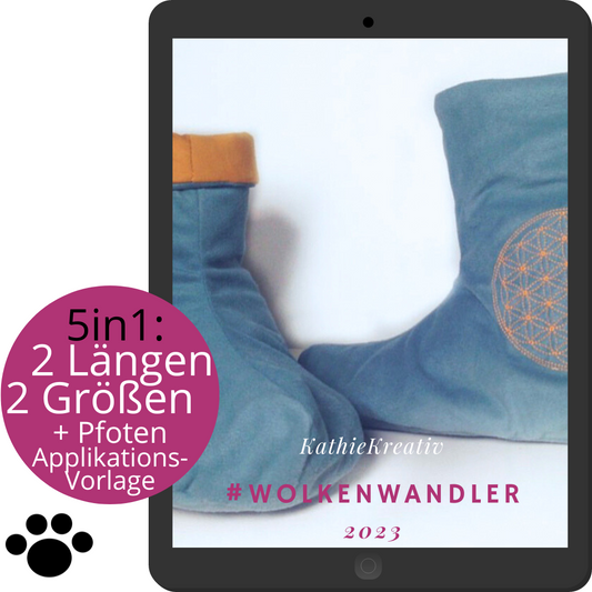 SM: WolkenWandler KuschelPuschen - 5in1 Schnittmuster (ohne Lizenz)