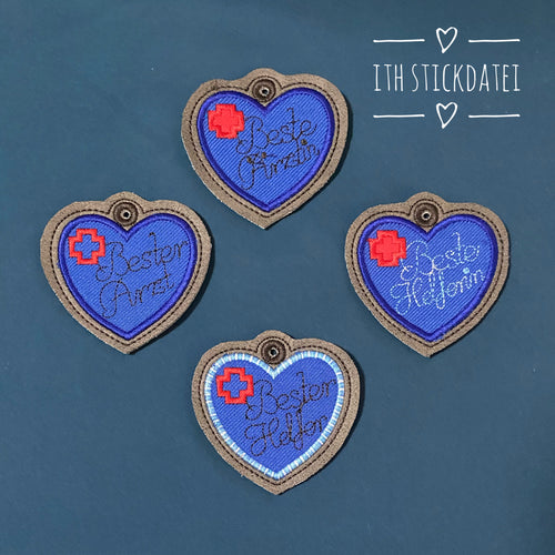 SD: (SET) Bester Arzt/Beste Ärztin + Helfer Schlüsselanhänger 7er