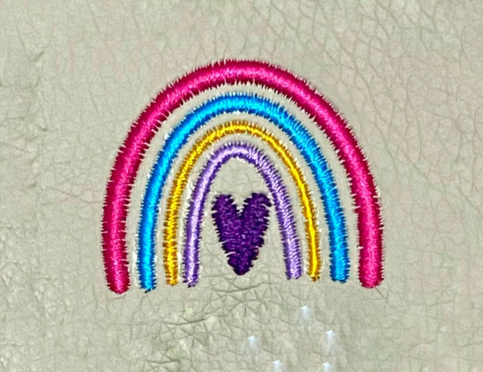 SD: Regenbogen Herz 4er