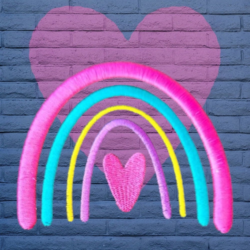 SD: Regenbogen Herz 10er