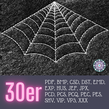 Laden Sie das Bild in den Galerie-Viewer, spinnenweben_spinnenwebe_spiderweb_Stickdatei_KathieKreativ