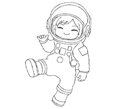 SD: Astronaut 3 Redwork 24er