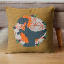 Laden Sie das Bild in den Galerie-Viewer, SD: Dino 1 Kreis mit Blumen Doodle Appli - 10er