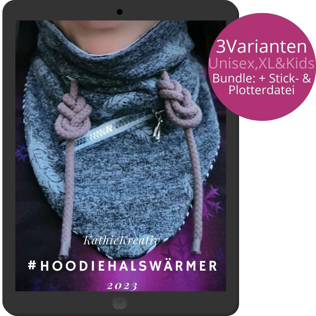 KathieKreativ HoodieHalswärmer nähen schnittmuster halswarmer Geschenk männer