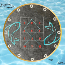 Laden Sie das Bild in den Galerie-Viewer, KathieKreativ_Spiel_Stickdatei_sticken_RadMühle_RundMühle_Mühle_Mu_Torere_Kinderspiel_Brettspiel_Spiel_Boardgame_spielen