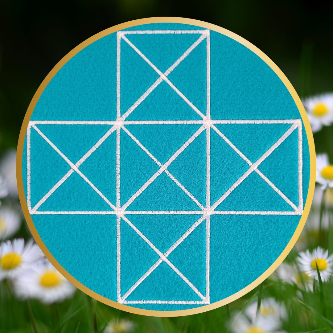 KathieKreativ_Spiel_Stickdatei_sticken_RadMühle_RundMühle_Mühle_Mu_Torere_Kinderspiel_Brettspiel_Spiel_Boardgame_spielen