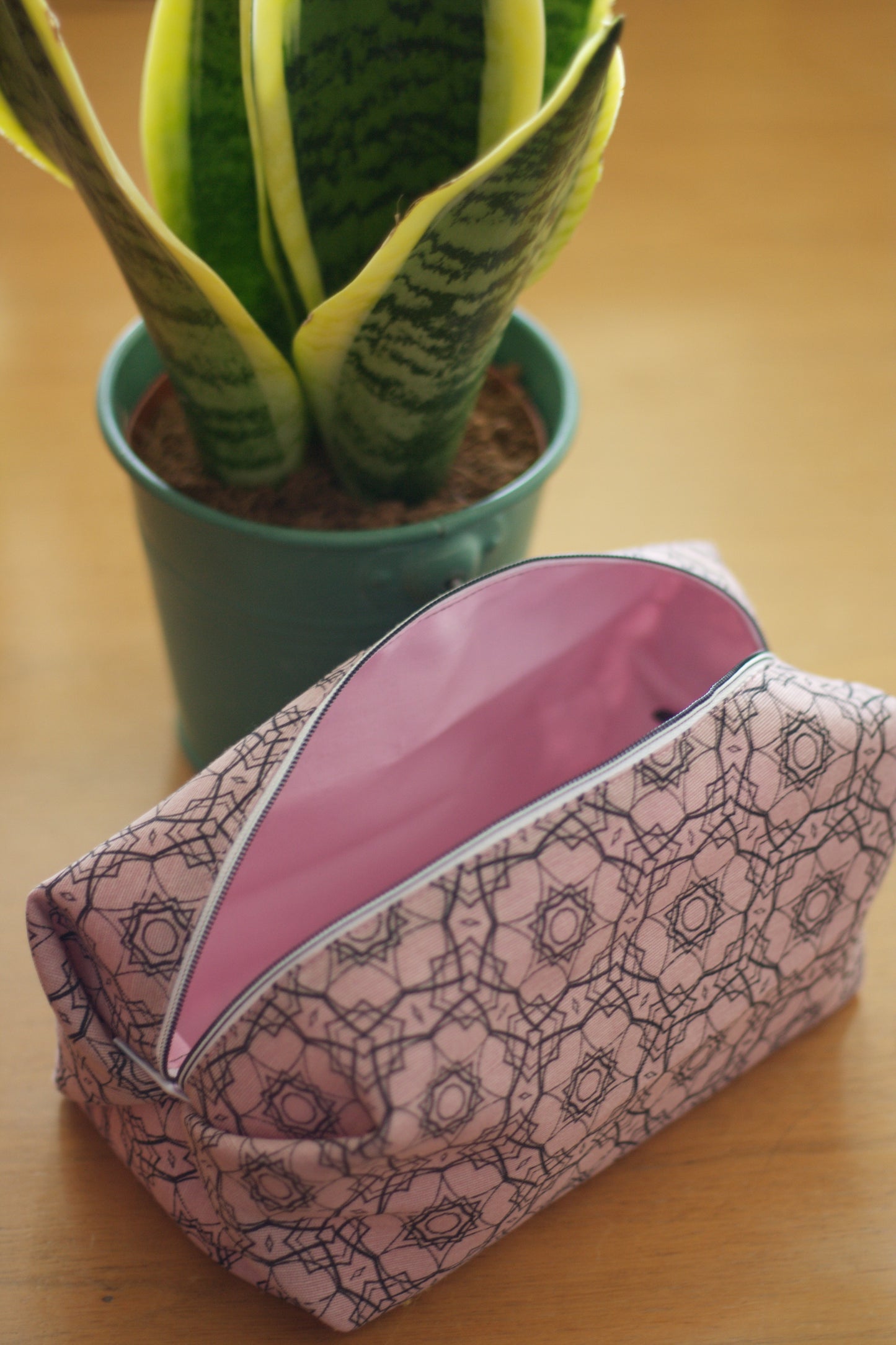Pop Up Taschen - Geometrics - Rose (Unikat-Mini Serie) Innenstoff wählbar