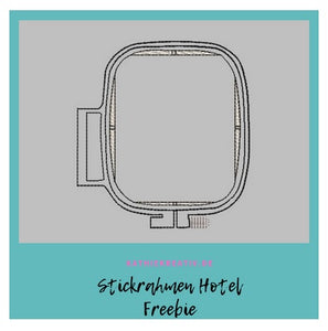 Freebie: Stickrahmen - Hotel Doodle
