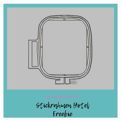 Freebie: Stickrahmen - Hotel Doodle