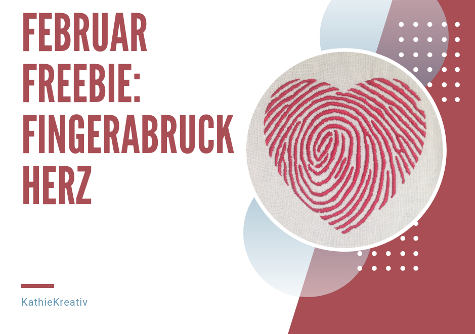 Freebie: Herz Fingerabdruck Valentinstag
