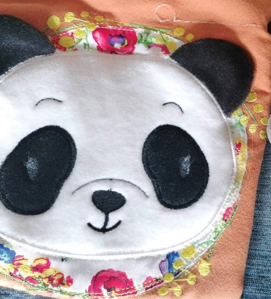 SD: Panda Blumenkranz ITH Appli 24er