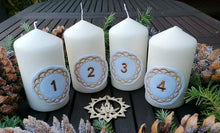 Laden Sie das Bild in den Galerie-Viewer, SD: (XXL-SET) 6x Adventskranz Zahlen 18er