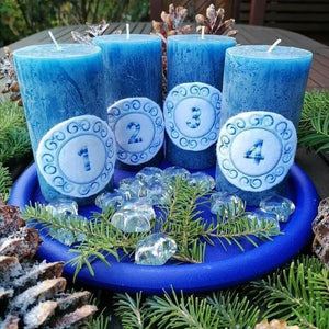 SD: (XXL-SET) 6x Adventskranz Zahlen 18er