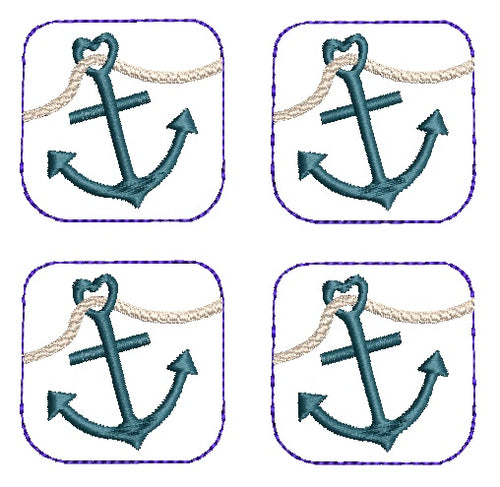 SD: Label Mini Anker mit Tau