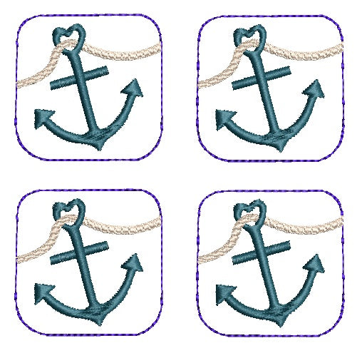 SD: Label Mini Anker mit Tau