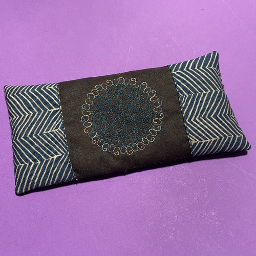 Yoga Augenkissen UNIKAT mit Amethyst (AK3)