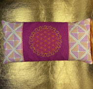 Augenkissen mit Lavendel Bergkristall Amethyst Füllung Yoga Entspannung, Augenschmerzen, Kopfschmerzen