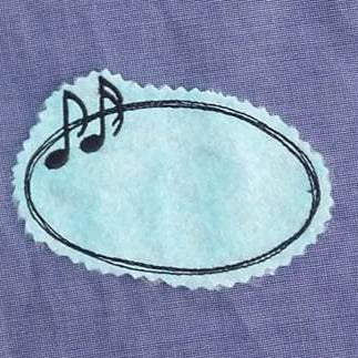 SD: Doodle Rahmen oval Noten