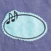 Laden Sie das Bild in den Galerie-Viewer, SD: Doodle Rahmen oval Noten